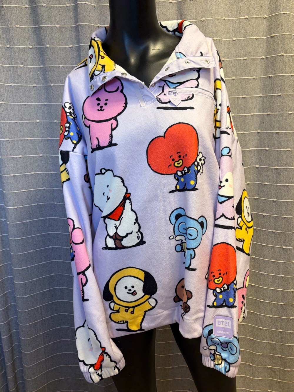 Cakeworthy x BT21 Good Vibes Lavender Polar Fleece